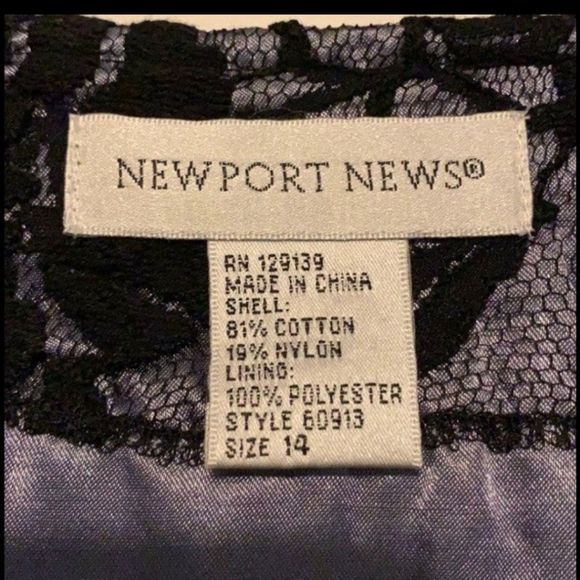 Long Line Black Lace Snap Front Jacket - Picture 2 of 3
